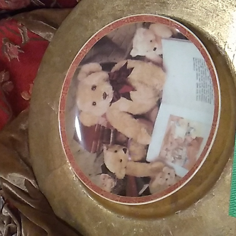 Teddy Bear LOVE Plate Vintage Brothers